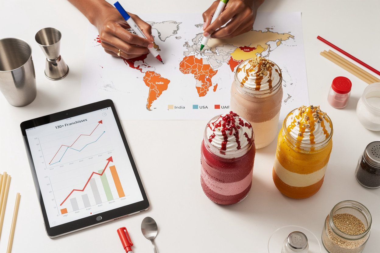 The ThickShake Factory franchise opportunity - proven QSR milkshake business model with 130+ franchises across India USA UAE